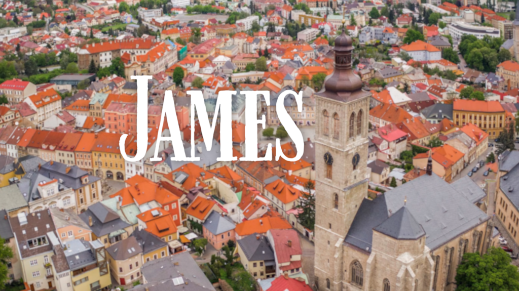 Graphic for Oct. 24, 2021 sermon on the book of James.